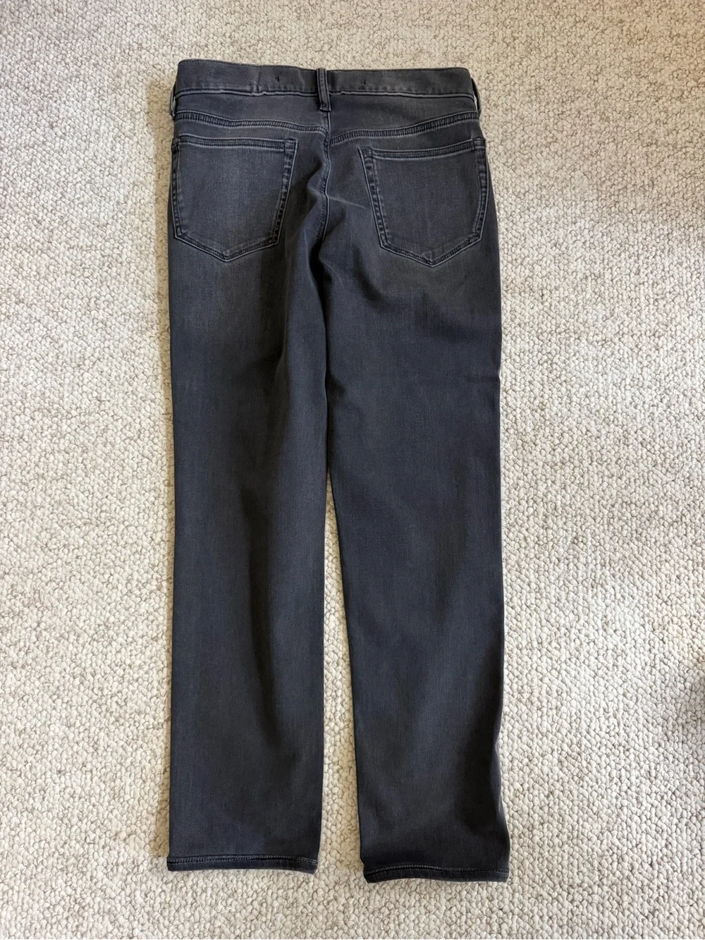 Banana Republic Men's Luxe Traveler Jeans, Slim Fit, Dark Grey Wash, 30